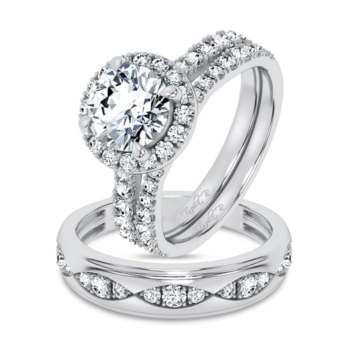 14K 3.00CT DIAMOND TRIO SET 71137