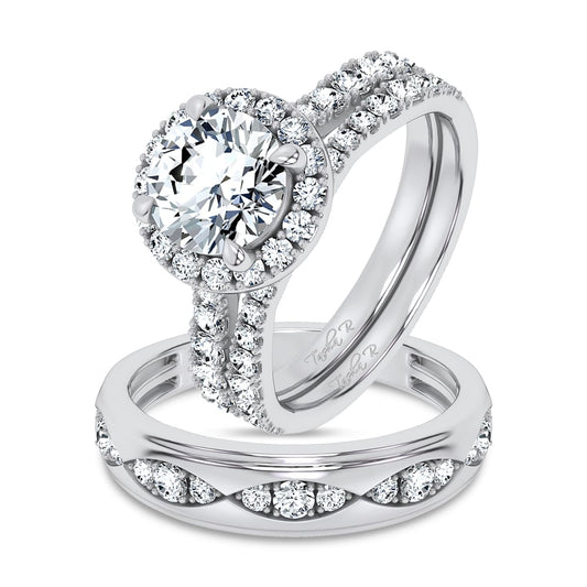 14K 3.00CT DIAMOND TRIO SET 71137