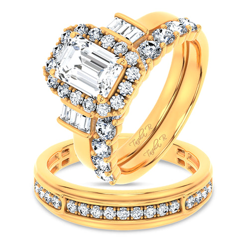 14K 3.00CT DIAMOND TRIO SET 71140