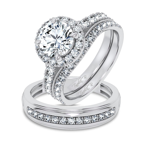 14K 2.94CT Certified Lab GrownTRIO SET 71144