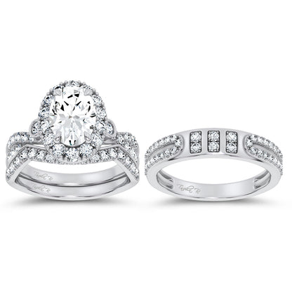 14K 3.17CT Certified Lab Grown TRIO SET 71145