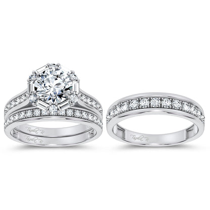 14K 2.93CT Certified Lab Grown TRIO SET 71147