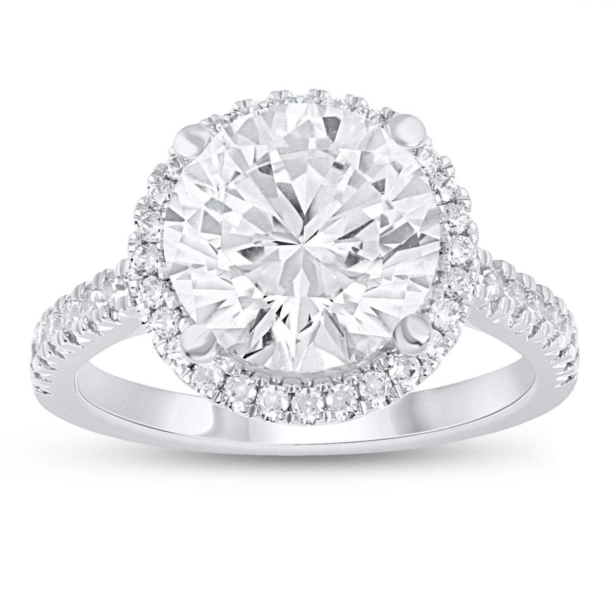 10K 4.50CT Certified Lab Grown Diamond Engagement Ring 71151
