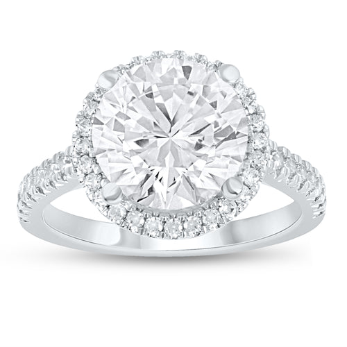 10K 4.50CT Certified Lab Grown Diamond Engagement Ring 71151