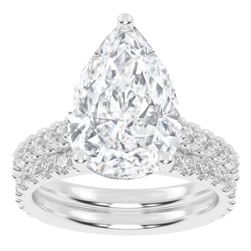 10K 5.00CT Certified Lab Grown DIAMOND BRIDAL SET 71160