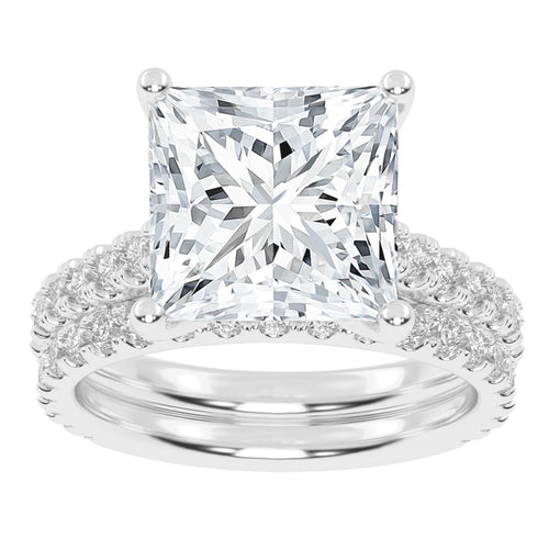 10K 5.00CT Certified Lab Grown DIAMOND BRIDAL SET 71164