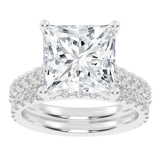 10K 5.00CT Certified Lab Grown DIAMOND BRIDAL SET 71164
