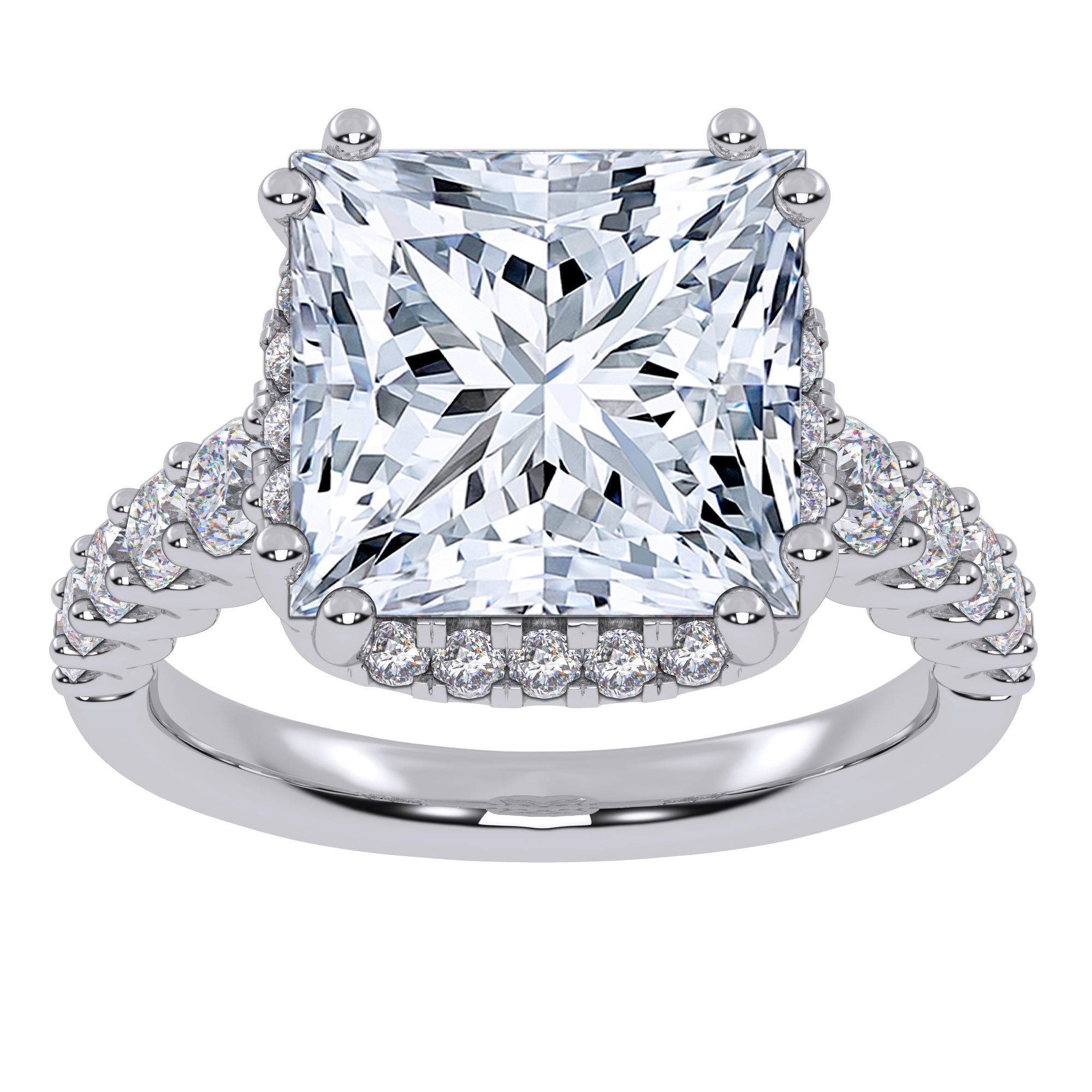 10K 4.75CT Certified  Lab Grown Diamond Engagement Ring 71165