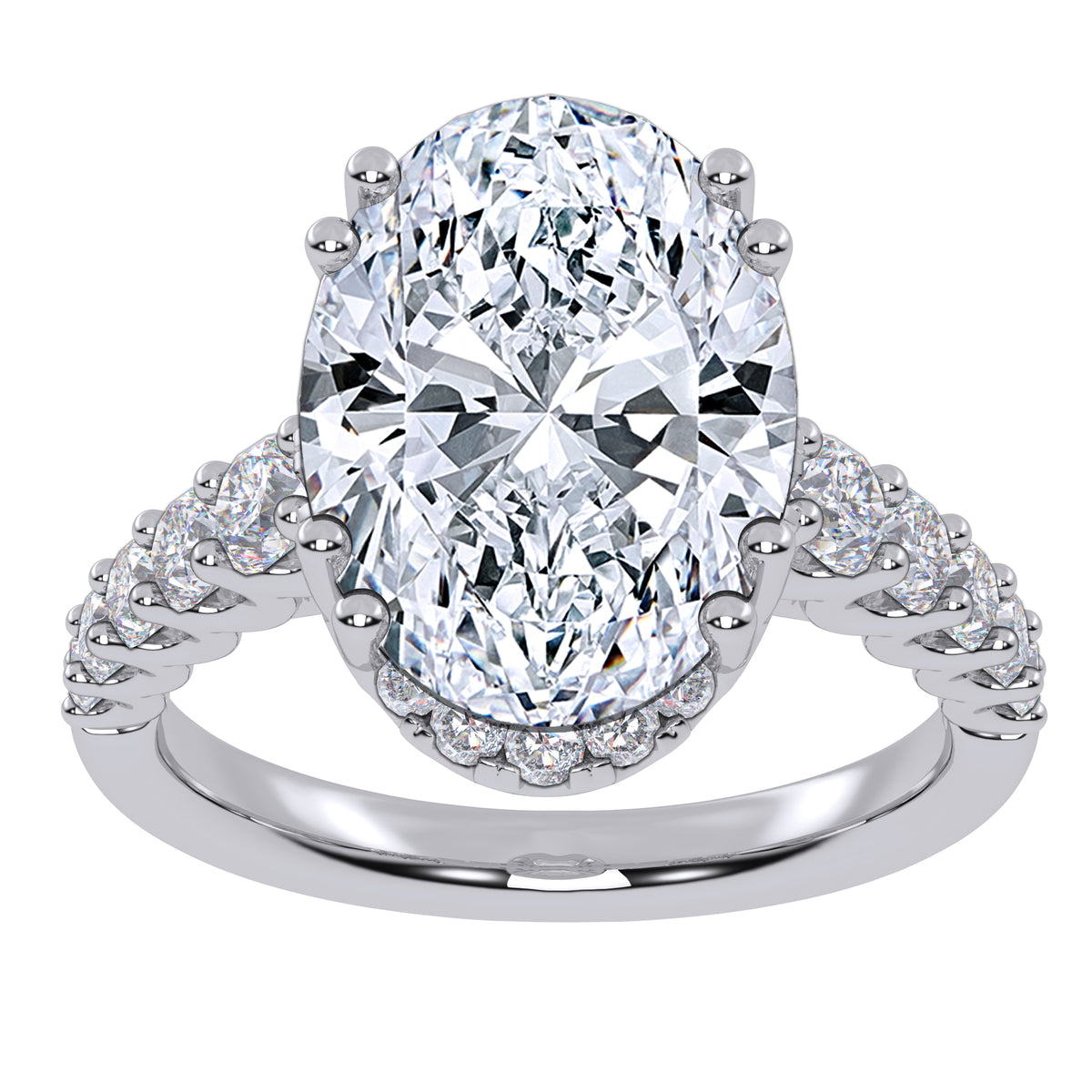 10K 4.75CT Lab Grown Diamond Engagement Ring 71172