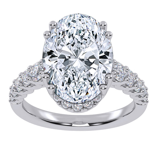 10K 4.75CT Lab Grown Diamond Engagement Ring 71172