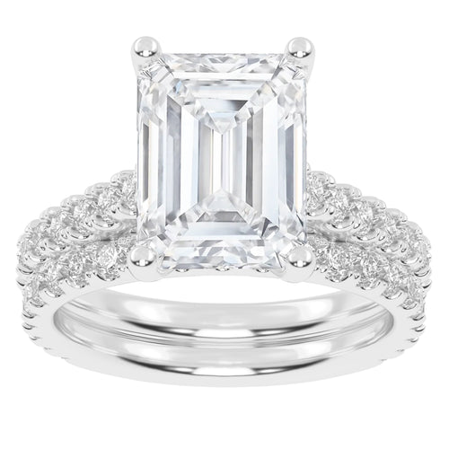 10K 5.00CT Certified Lab Grown DIAMOND BRIDAL SET 71176