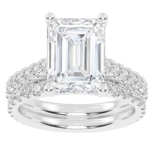 10K 5.00CT Certified Lab Grown DIAMOND BRIDAL SET 71176