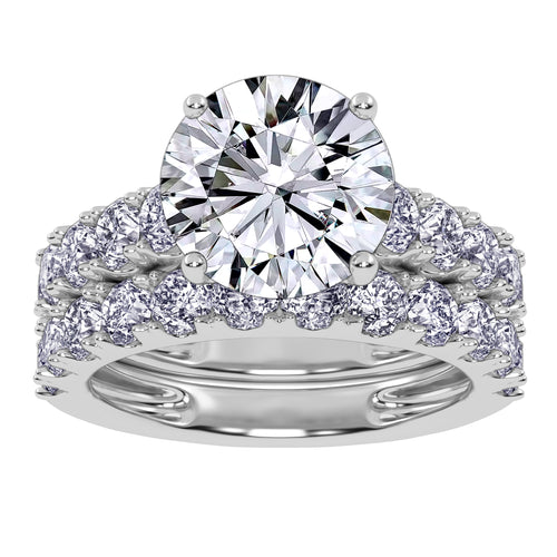 10K 5.00CT Certified Lab Grown DIAMOND BRIDAL SET 71177