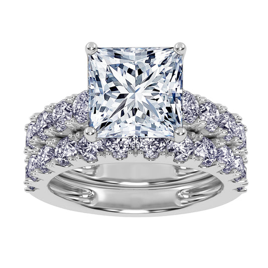 10K 5.00CT Certified Lab Grown DIAMOND BRIDAL SET 71180