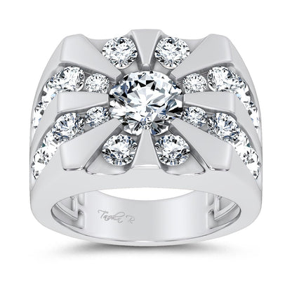 14k 5.00CT Certified Lab Grown Mens Ring 71228