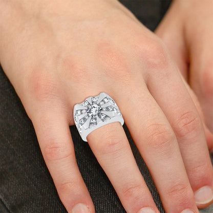 14k 5.00CT Certified Lab Grown Mens Ring 71228