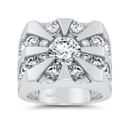 14k 7.00CT Certified Lab Grown Mens Ring 71230