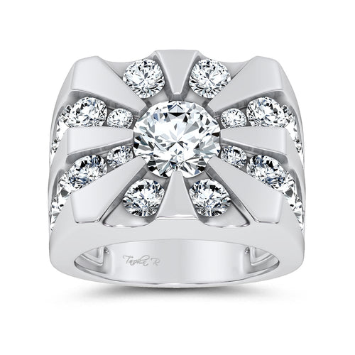 14k 7.00CT Certified Lab Grown Mens Ring 71230
