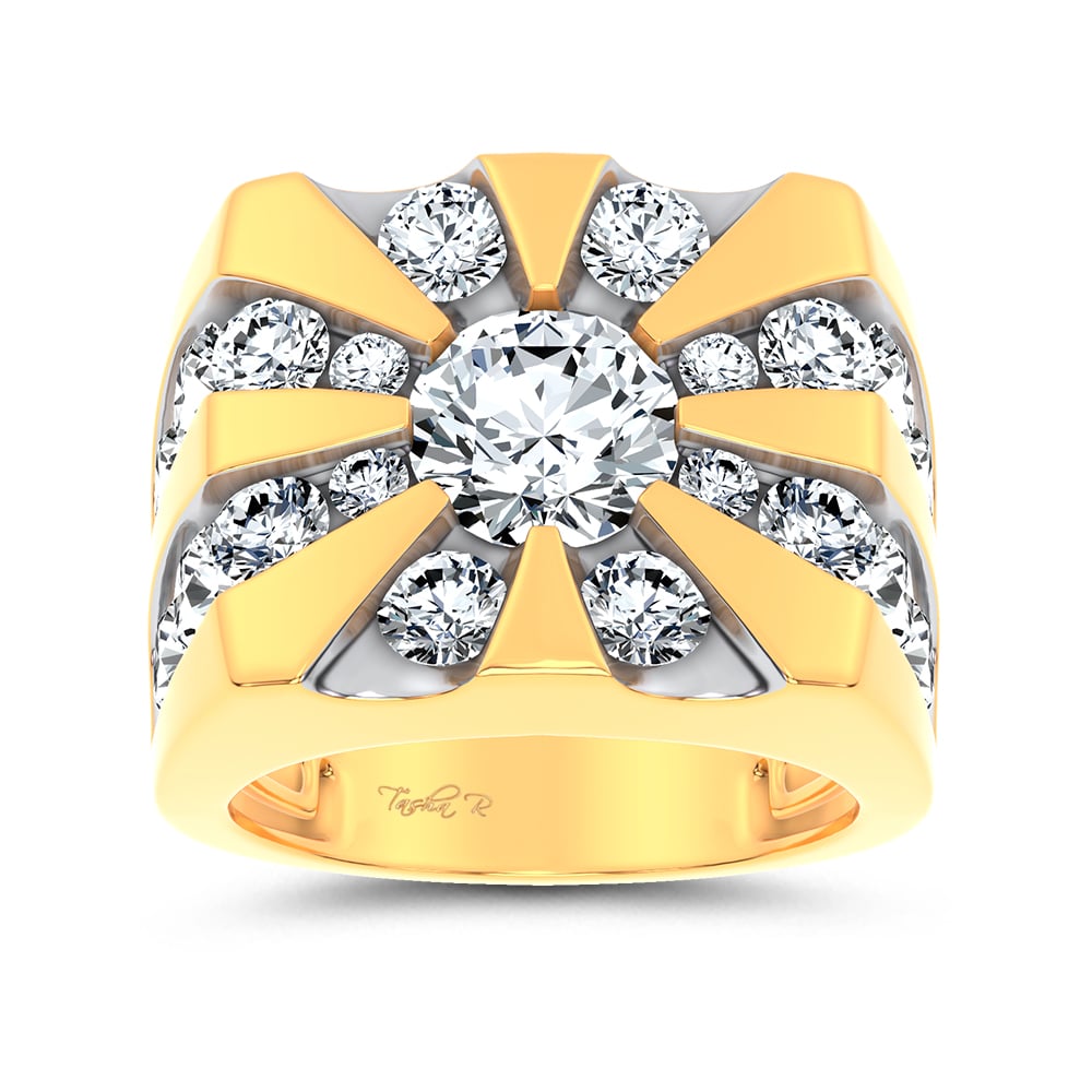 14k 7.00CT Certified Lab Grown Mens Ring 71231