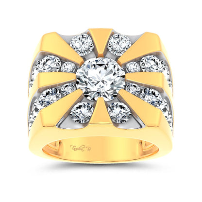 14k 7.00CT Certified Lab Grown Mens Ring 71231