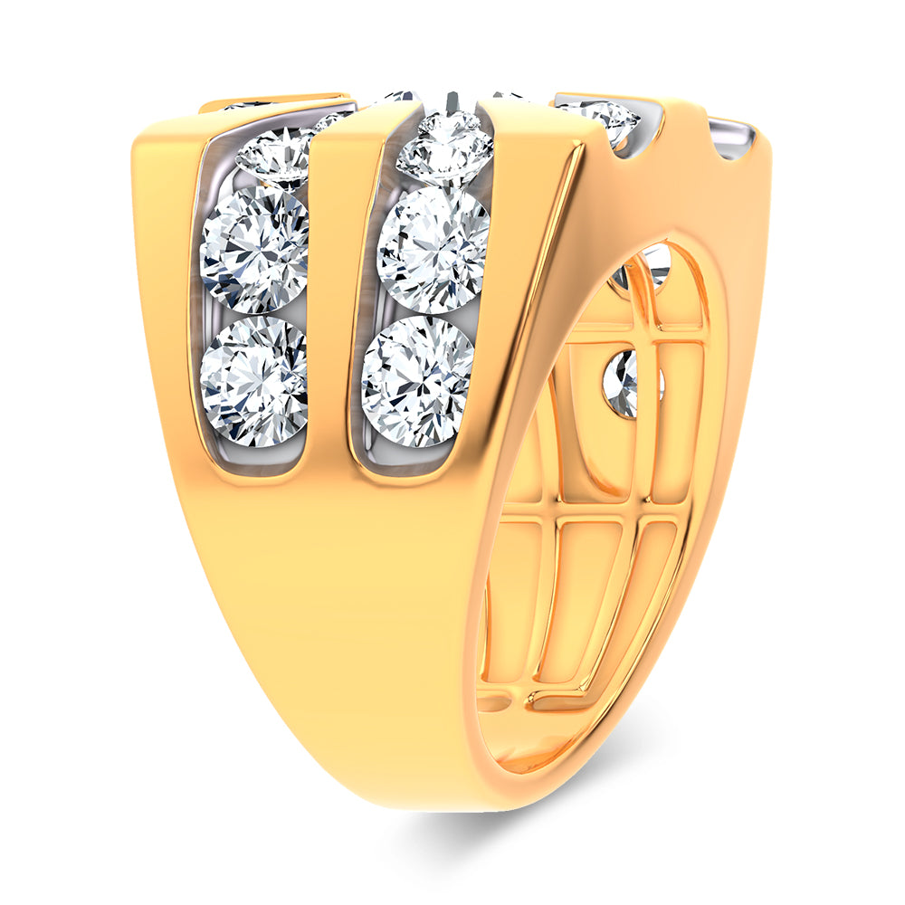 14k 7.00CT Certified Lab Grown Mens Ring 71231