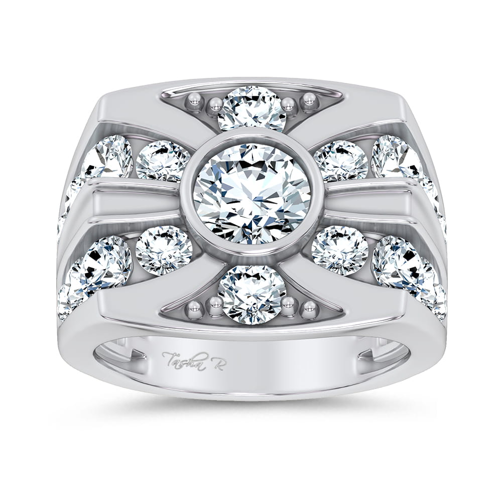 14k 4.75CT Certified Lab Grown Mens Ring 71232