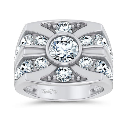 14k 4.75CT Certified Lab Grown Mens Ring 71232