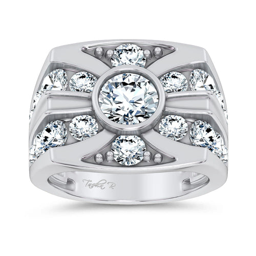 14k 4.75CT Certified Lab Grown Mens Ring 71232
