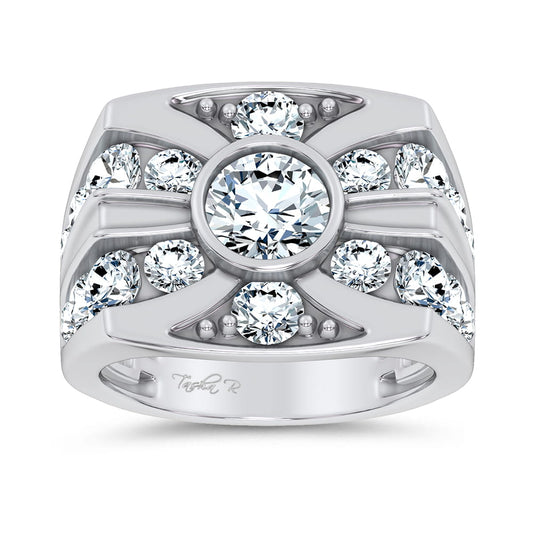 14k 4.75CT Certified Lab Grown Mens Ring 71232