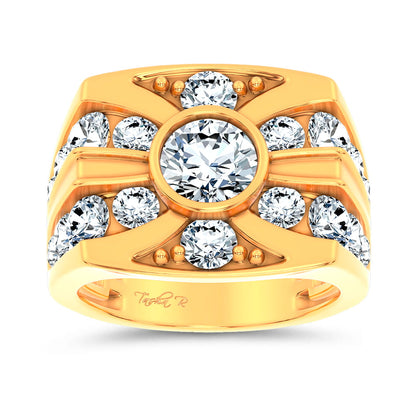 14k 4.75CT Certified Lab Grown Mens Ring 71233
