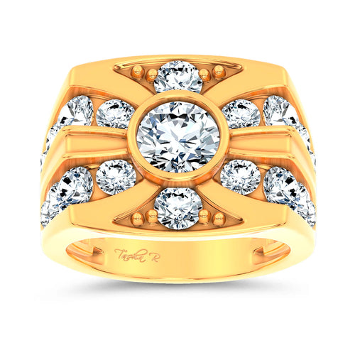 14k 4.75CT Certified Lab Grown Mens Ring 71233