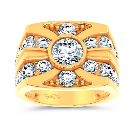 14k 4.75CT Certified Lab Grown Mens Ring 71233