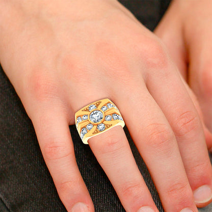 14k 4.75CT Certified Lab Grown Mens Ring 71233