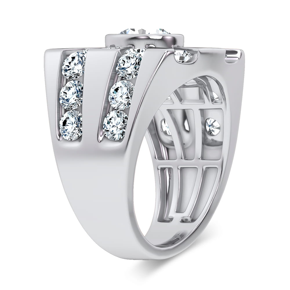 14k 4.49CT Certified Lab Grown Mens Ring 71234