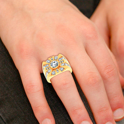 14k 4.49CT Certified Lab Grown Mens Ring 71235