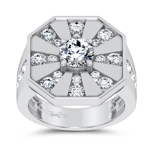 14k 3.00CT Certified Lab Grown Mens Ring 71236
