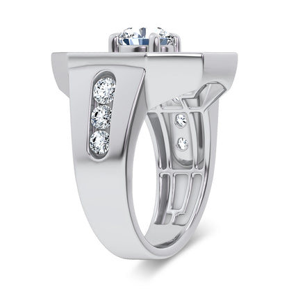 14k 3.00CT Certified Lab Grown Mens Ring 71236