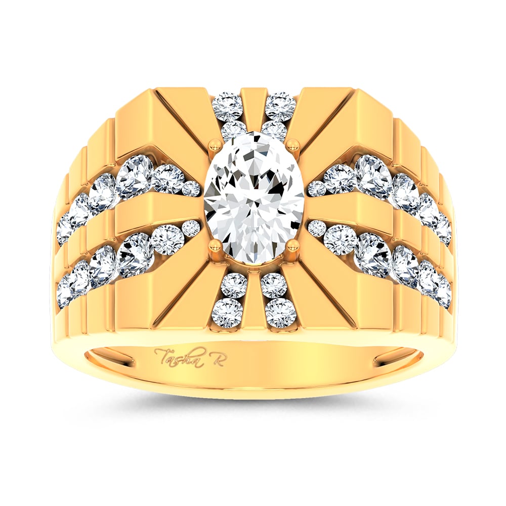 14K 2.25CT Certified Lab Grown Mens Ring 71239