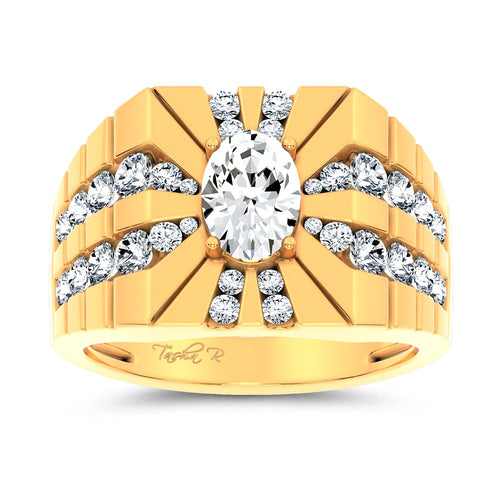 14K 2.25CT Certified Lab Grown Mens Ring 71239