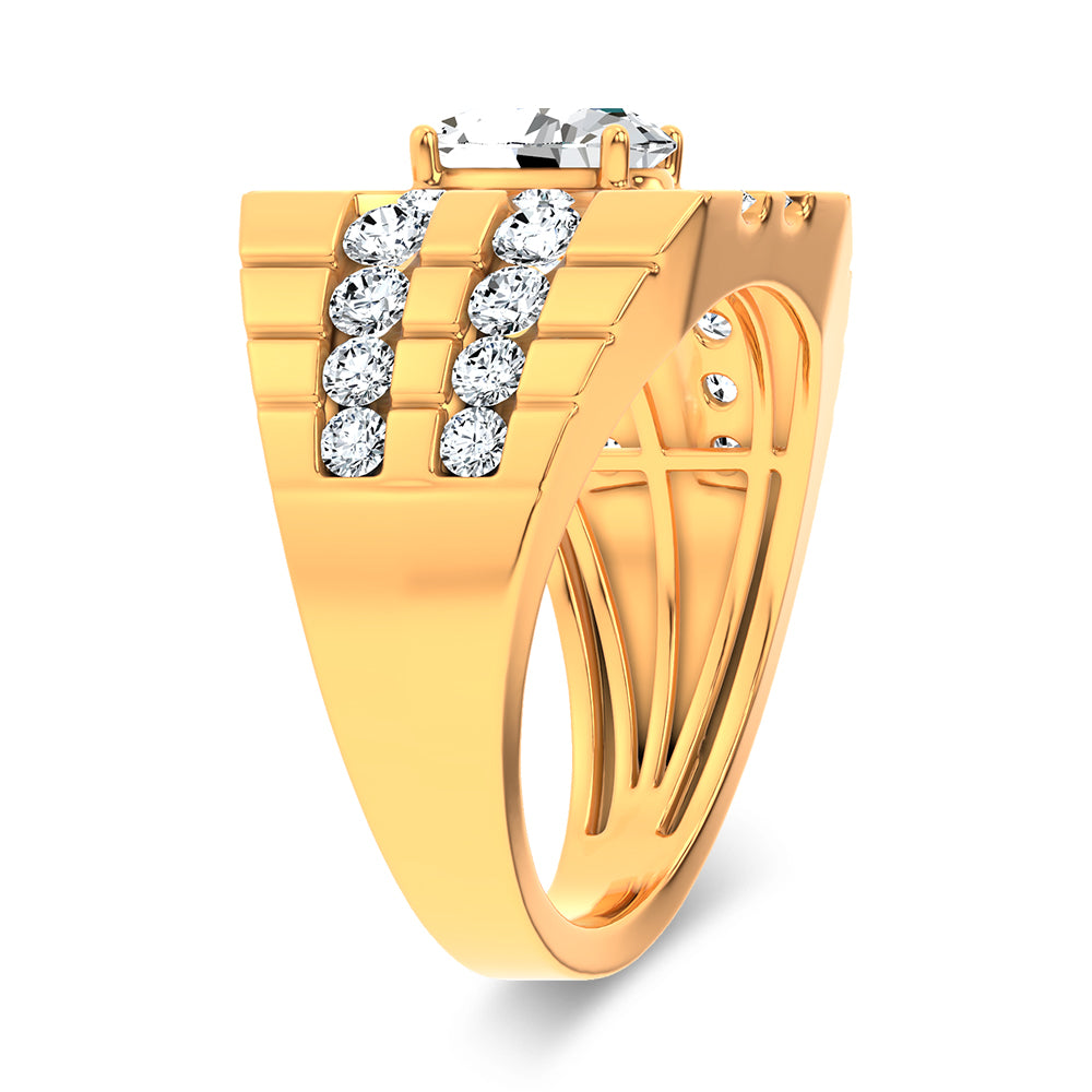 14K 2.25CT Certified Lab Grown Mens Ring 71239