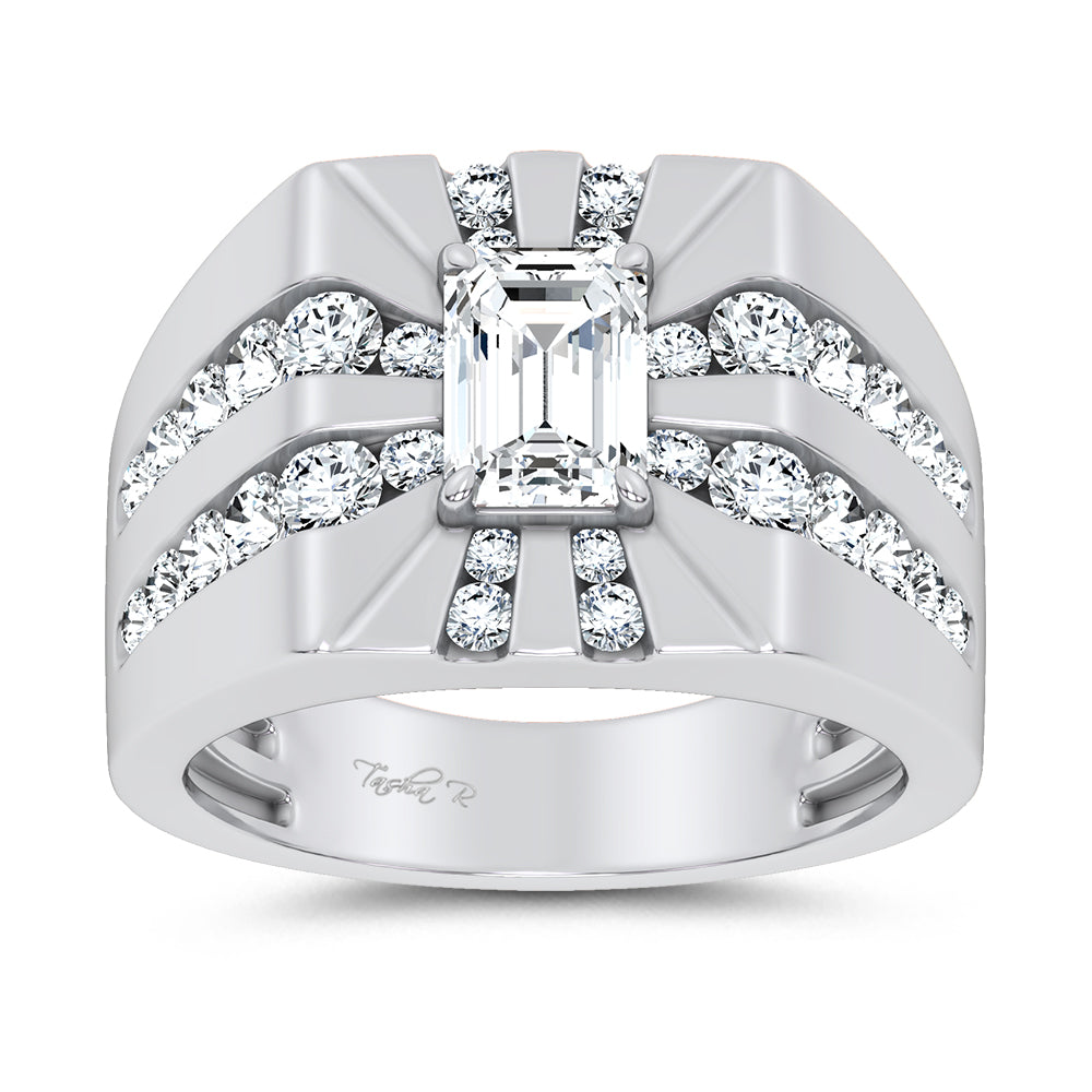 14k 3.00CT Certified Lab Grown Mens Ring 71240
