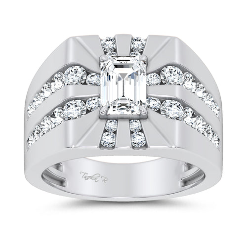 14k 3.00CT Certified Lab Grown Mens Ring 71240