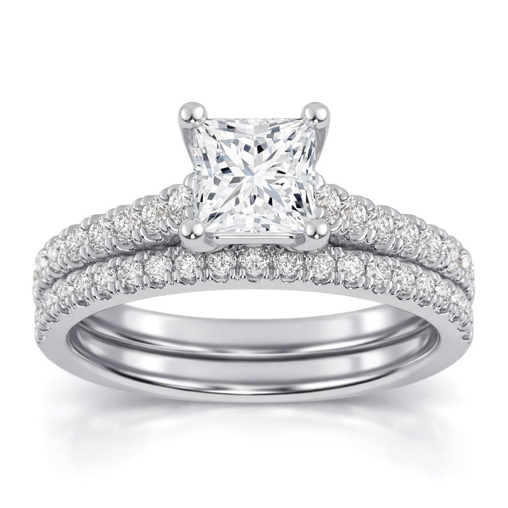 10K 1.50CT  Certified Lab Grown Diamond Bridal Set 71741
