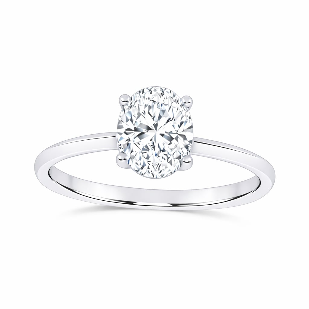 10K 1.00CT  Certified Lab Grown Solitaire Ring 71830