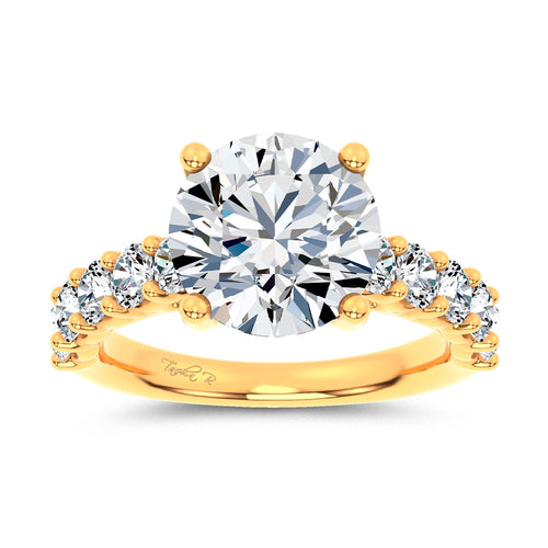 14K 4.20CT Certified Lab Grown Engagement Ring 71832