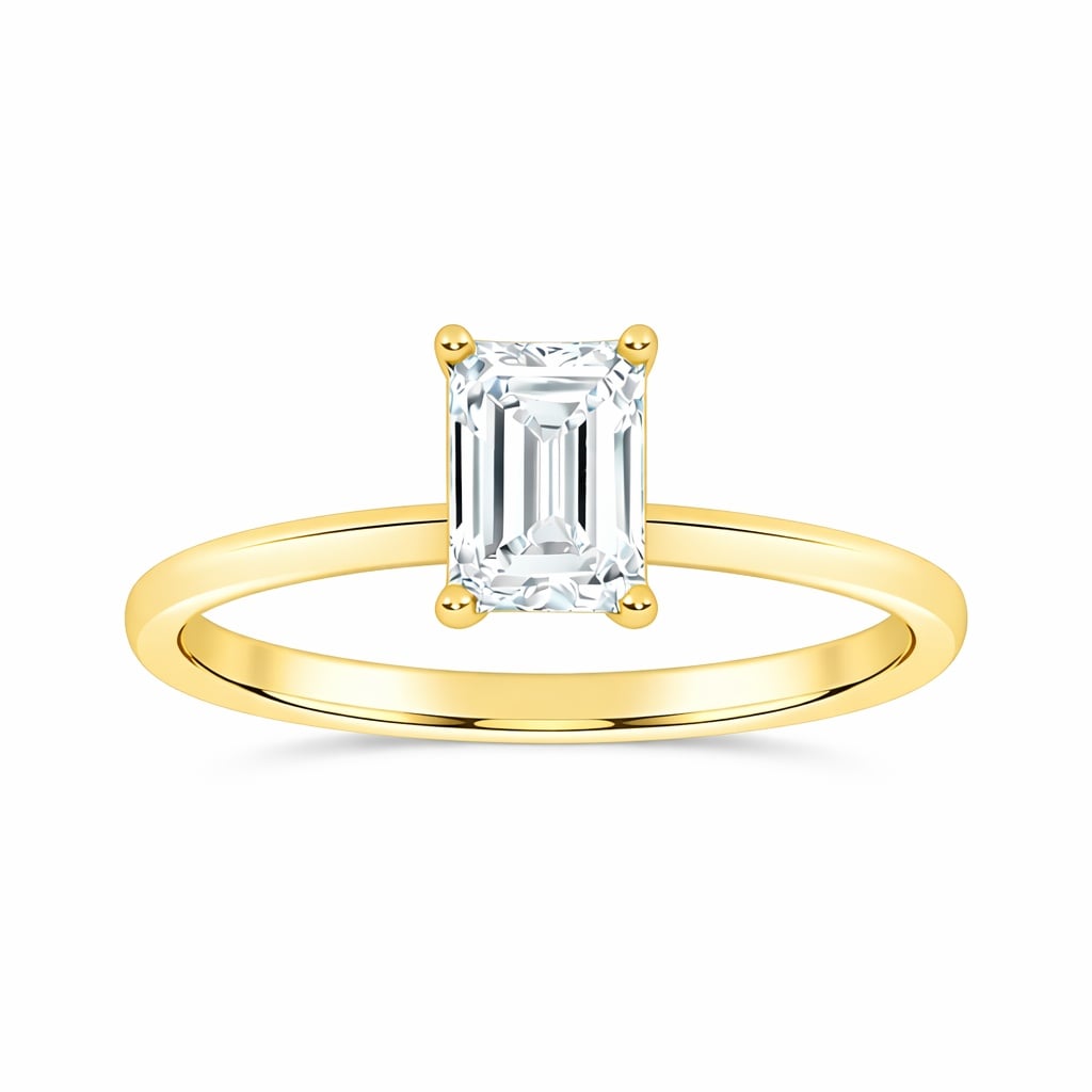 10K 1.00CT  Certified Lab Grown Solitaire Ring 71879