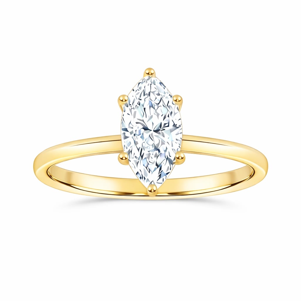 10K 1.00CT  Certified Lab Grown Solitaire Ring 71881
