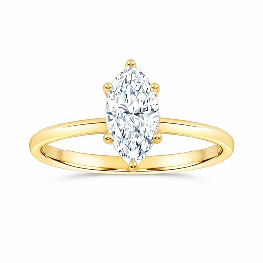 10K 1.00CT  Certified Lab Grown Solitaire Ring 71881