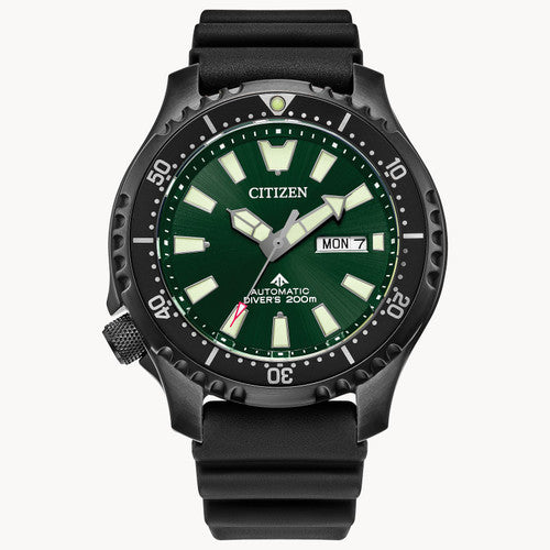 Citizen NY0155-07X Promaster Dive Automatic Green Dial PVD