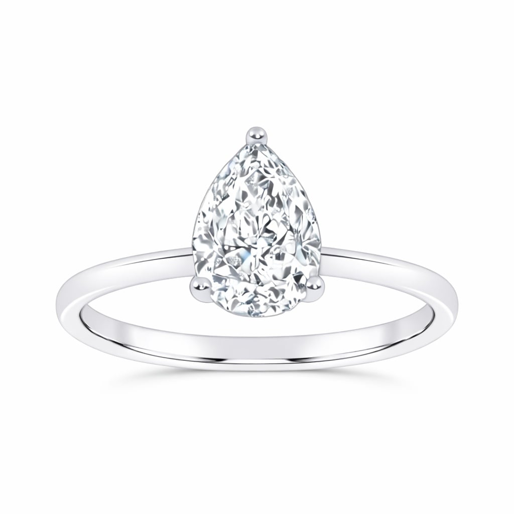 10K 0.50CT  Certified Lab Grown Solitaire Ring 71925